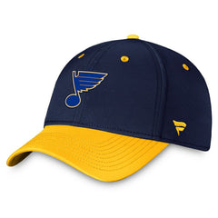 NHL This item will ship within 8 business days. St. Louis Blues Fanatics Authentic Pro Rink Two-Tone Flex Hat – Navy/Gold