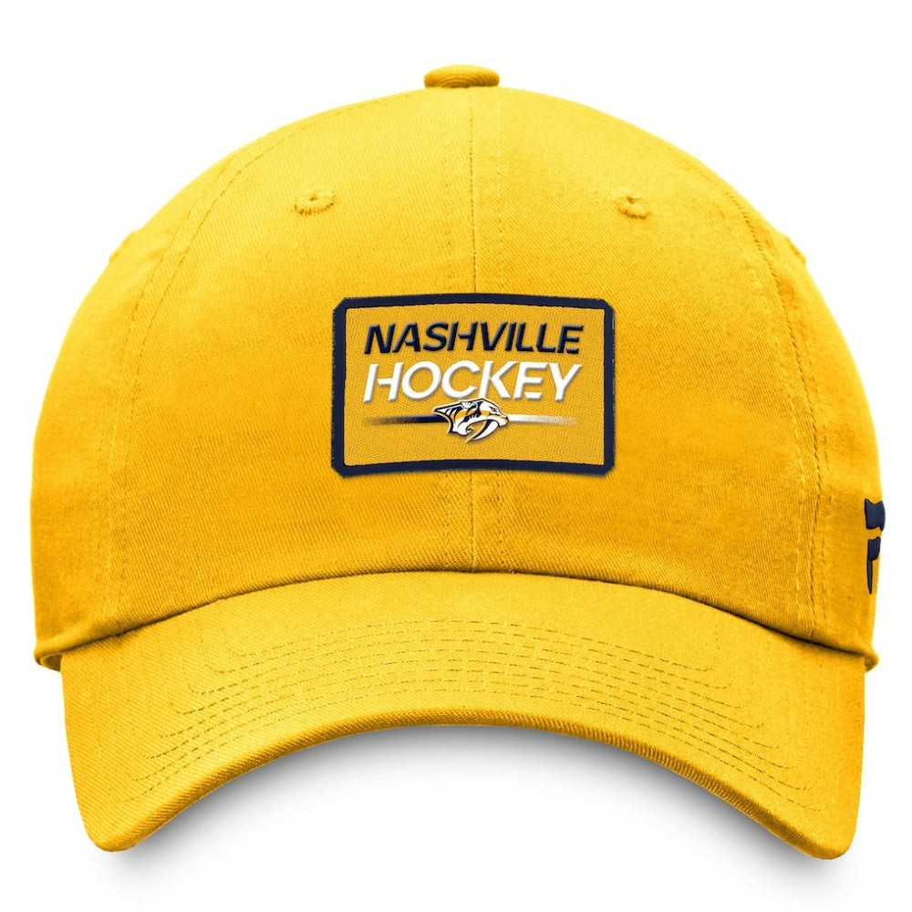 NHL  Nashville Predators Fanatics Authentic Pro Prime Adjustable Hat – Gold