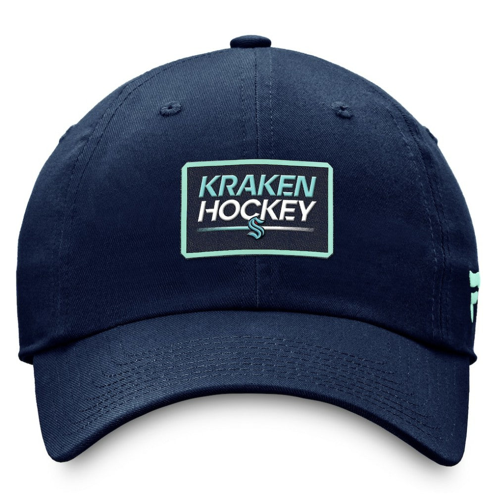 NHL This item will ship within 8 business days. Seattle Kraken Fanatics Authentic Pro Prime Adjustable Hat – Deep Sea Blue