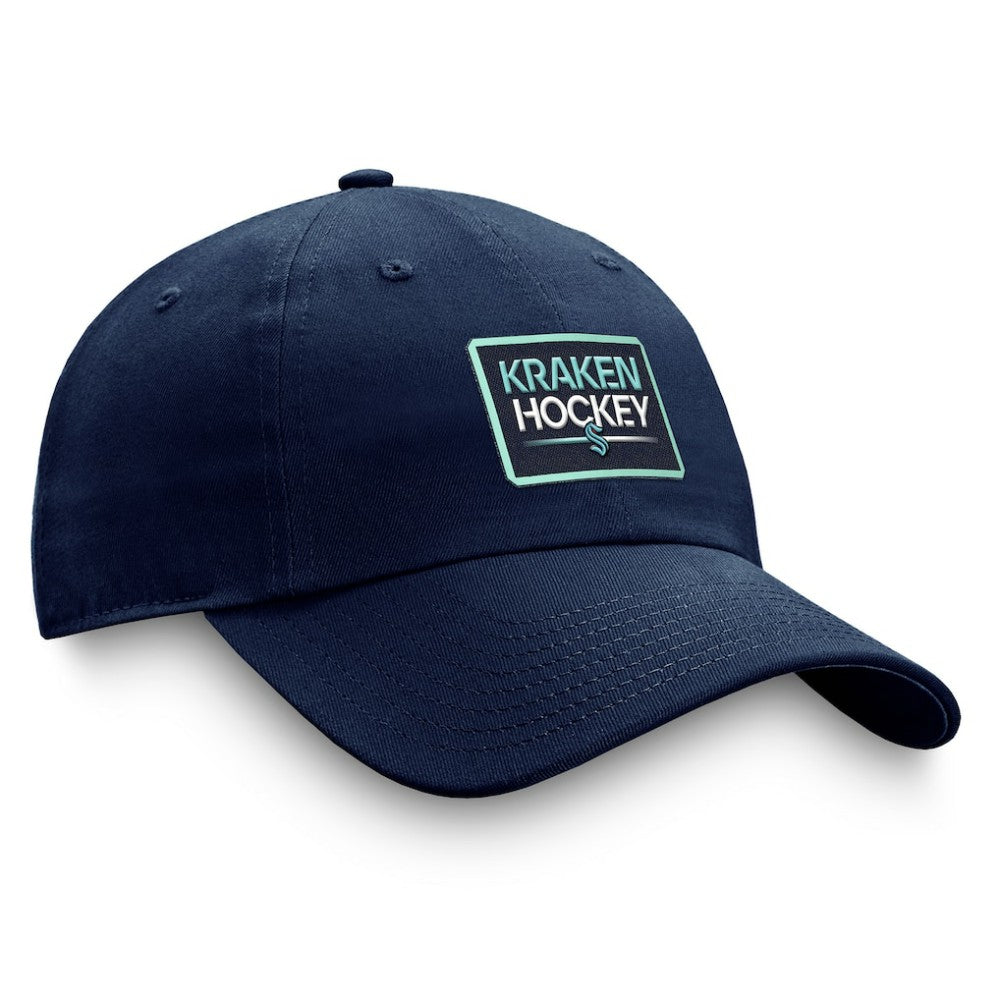 NHL This item will ship within 8 business days. Seattle Kraken Fanatics Authentic Pro Prime Adjustable Hat – Deep Sea Blue