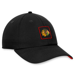 NHL Black Chicago Blackhawks Fanatics Authentic Pro Rink Adjustable Hat