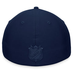 NHL Deep Sea Blue Seattle Kraken Fanatics Authentic Pro Road Stack Logo Flex Hat