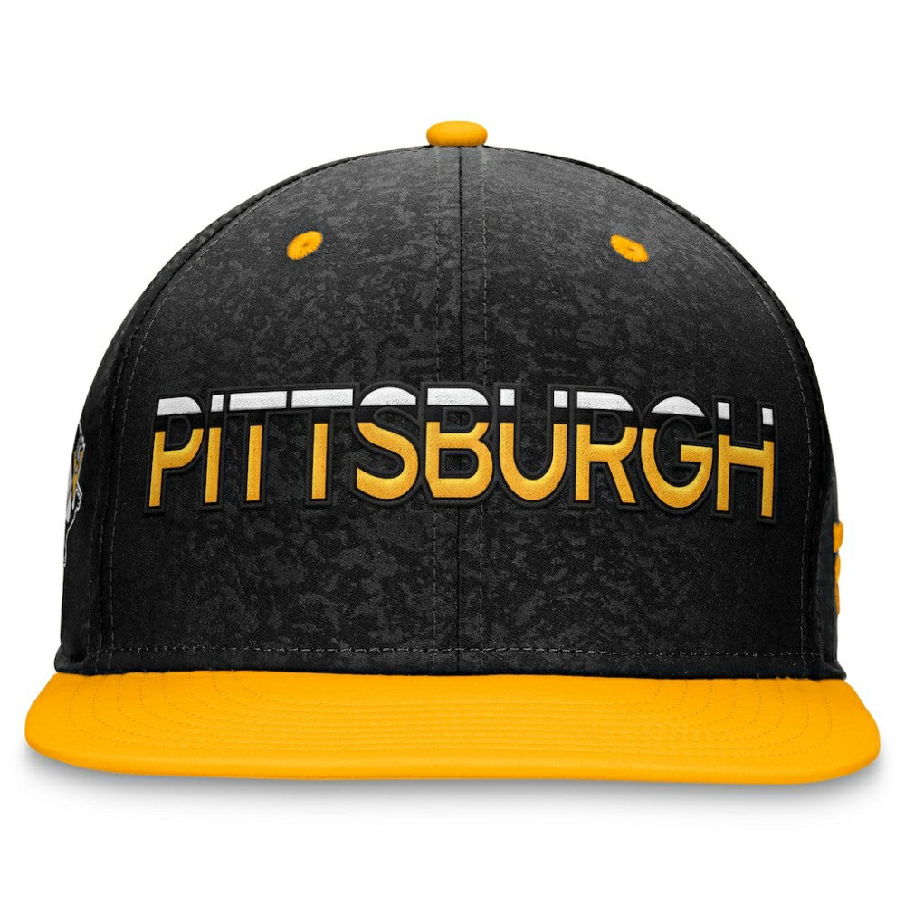 NHL  Pittsburgh Penguins Fanatics Authentic Pro Rink Two-Tone Snapback Hat – Black/Gold