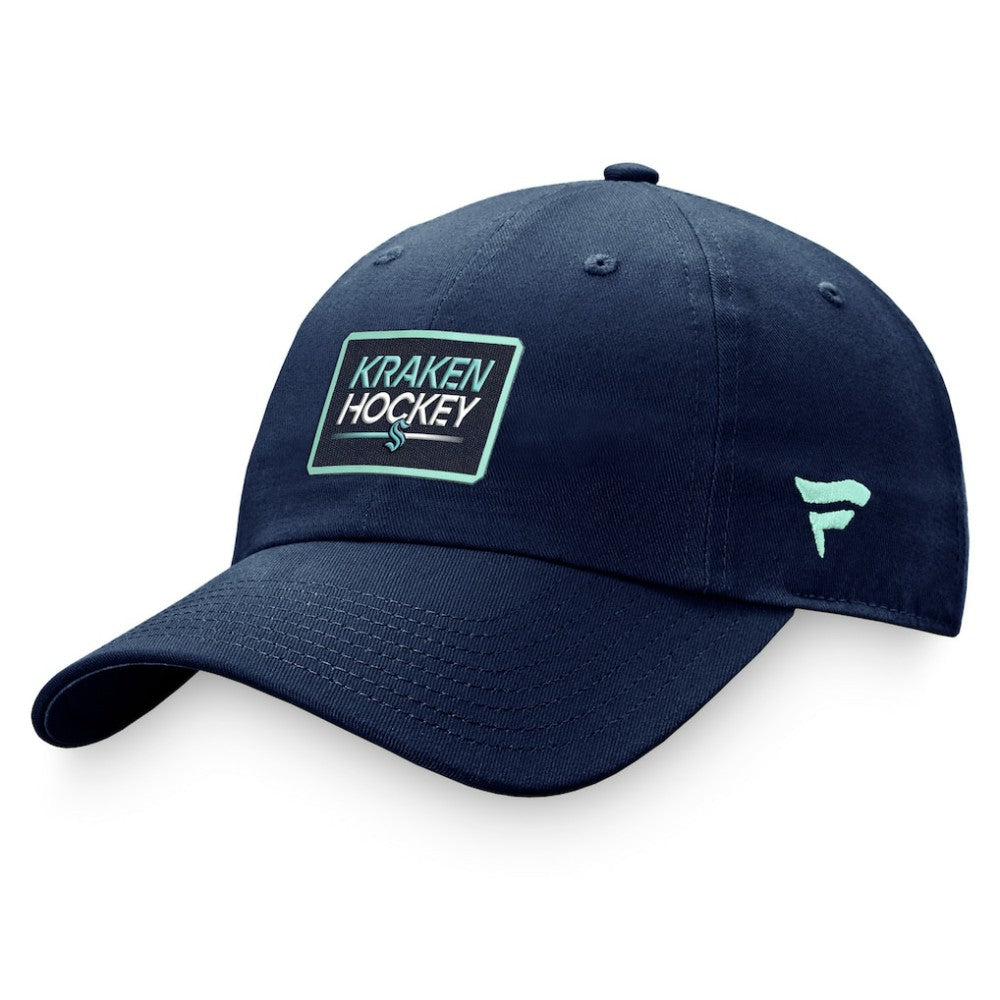 NHL Deep Sea Blue Seattle Kraken Fanatics Women's Authentic Pro Rink Adjustable Hat