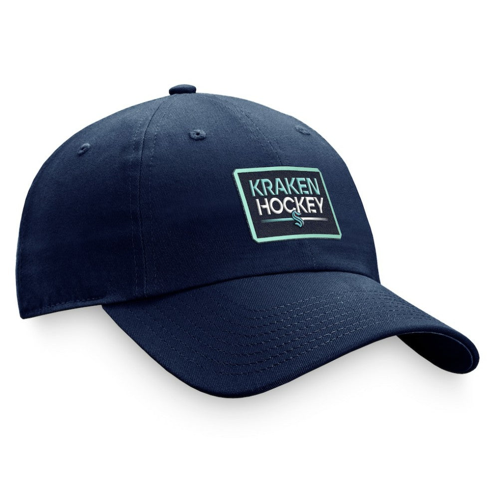 NHL Deep Sea Blue Seattle Kraken Fanatics Women's Authentic Pro Rink Adjustable Hat