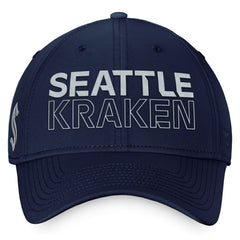 NHL This item will ship within 5 business days. Seattle Kraken Fanatics Authentic Pro Road Flex Hat – Deep Sea Blue