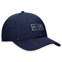 NHL Deep Sea Blue Seattle Kraken Fanatics Authentic Pro Road Adjustable Hat