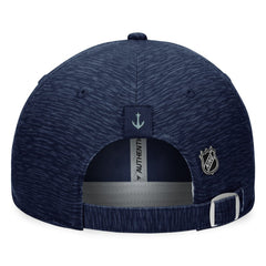 NHL Deep Sea Blue Seattle Kraken Fanatics Authentic Pro Road Adjustable Hat