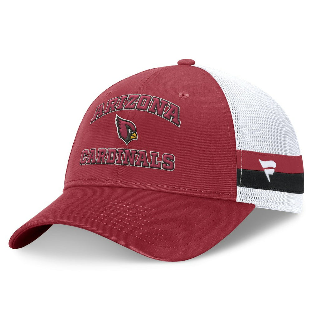 Fundamentals Side Stripe Trucker Adjustable Hat - Arizona Cardinals