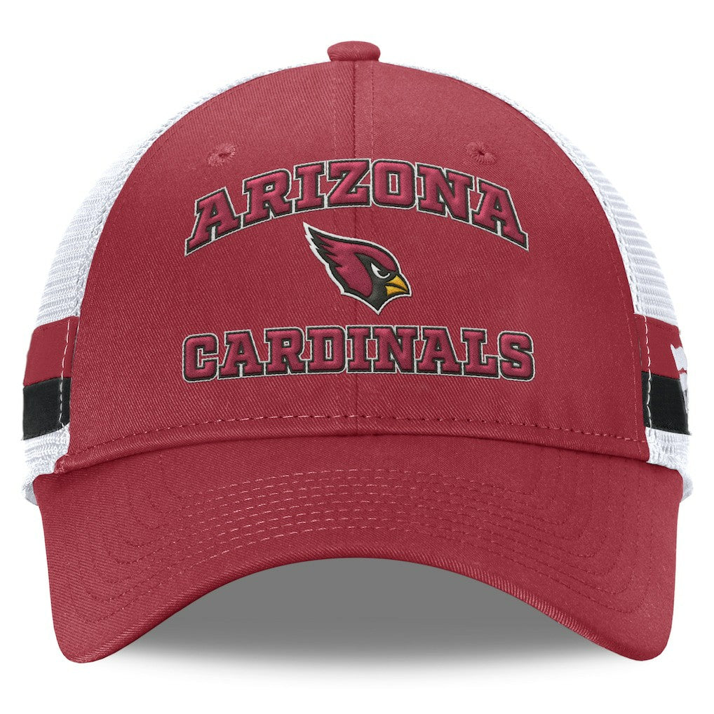 Fundamentals Side Stripe Trucker Adjustable Hat - Arizona Cardinals
