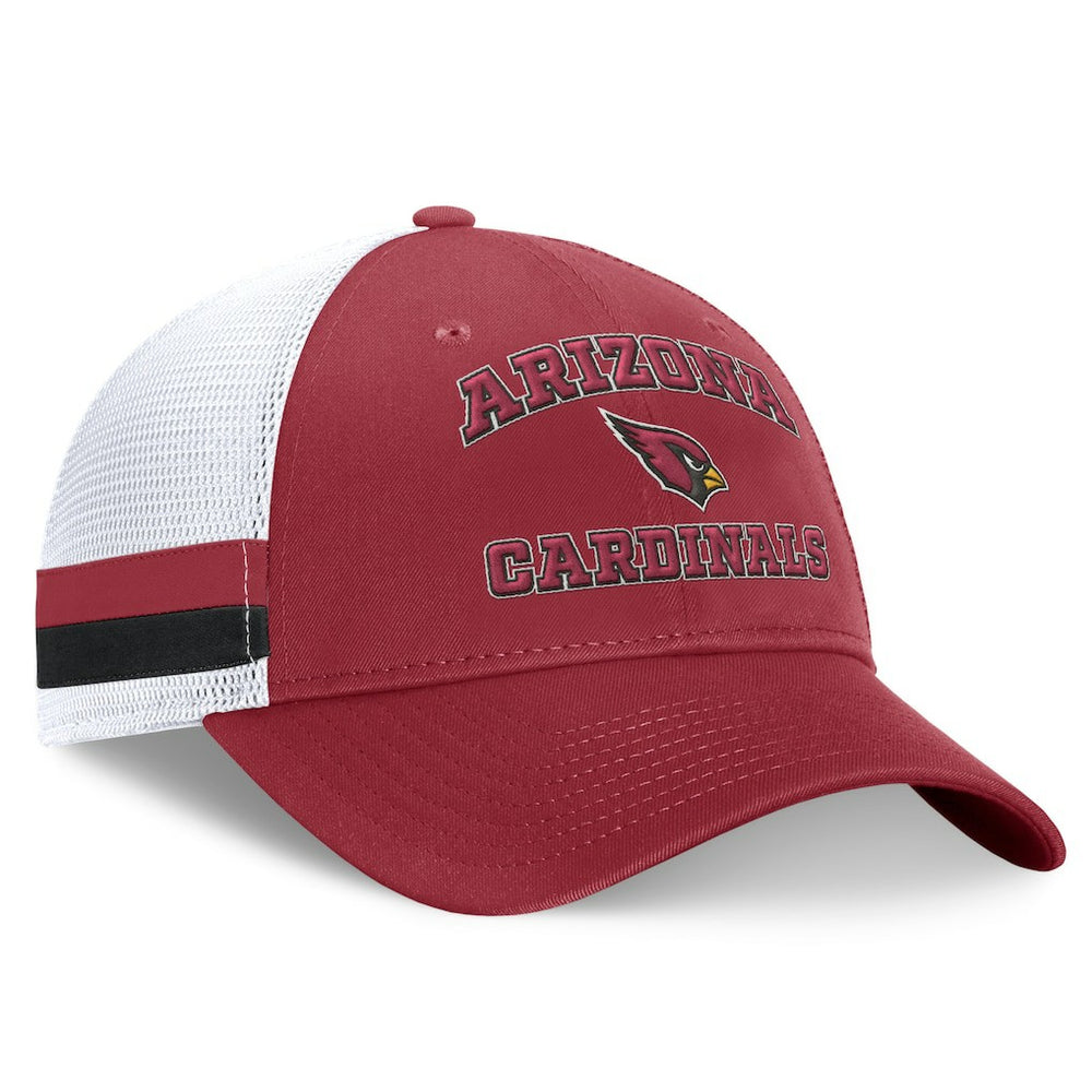 Fundamentals Side Stripe Trucker Adjustable Hat - Arizona Cardinals