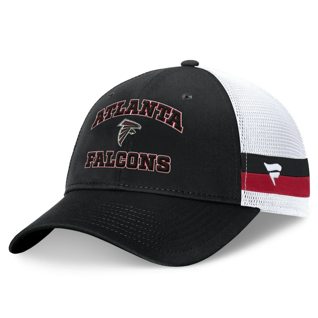 Fundamentals Side Stripe Trucker Adjustable Hat - Atlanta Falcons