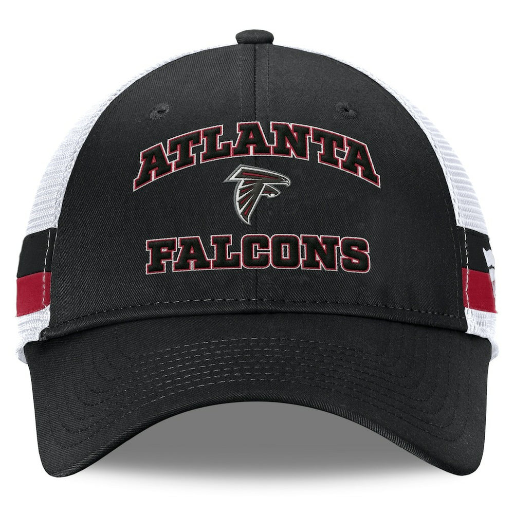 Fundamentals Side Stripe Trucker Adjustable Hat - Atlanta Falcons