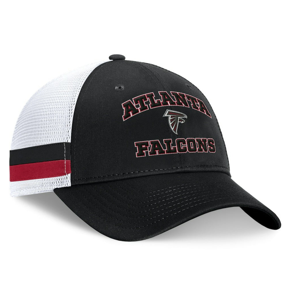 Fundamentals Side Stripe Trucker Adjustable Hat - Atlanta Falcons
