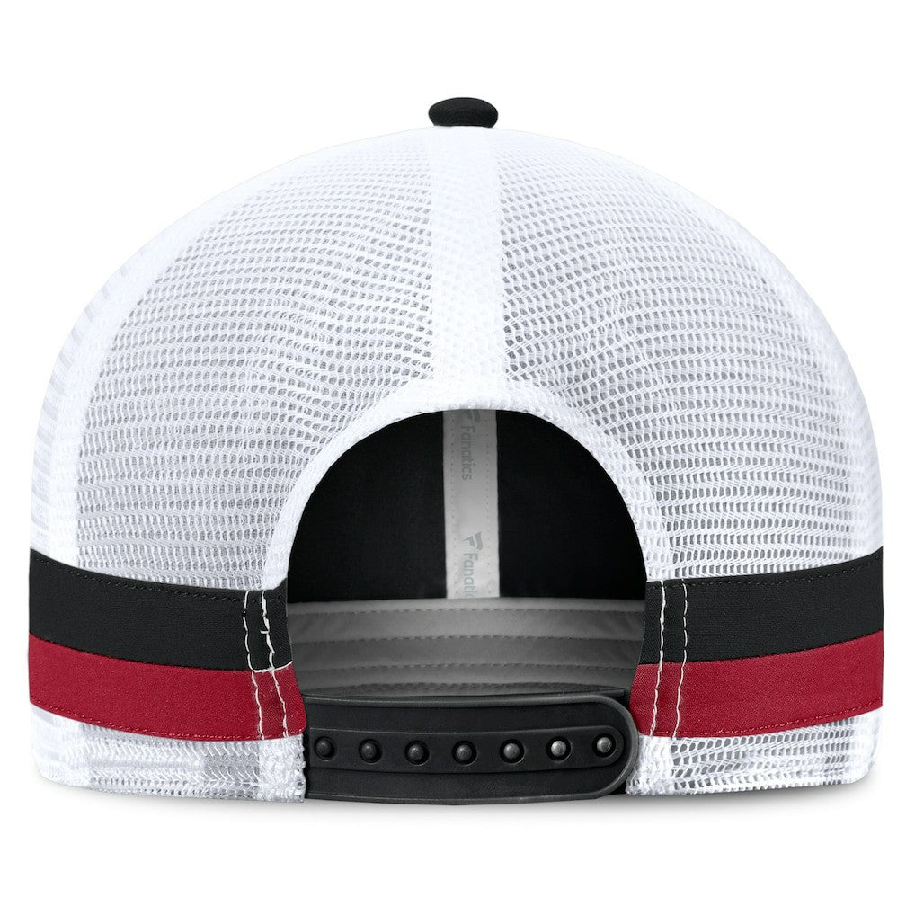 Fundamentals Side Stripe Trucker Adjustable Hat - Atlanta Falcons