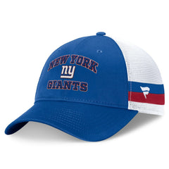 Fundamentals Side Stripe Trucker Adjustable Hat - New York Giants