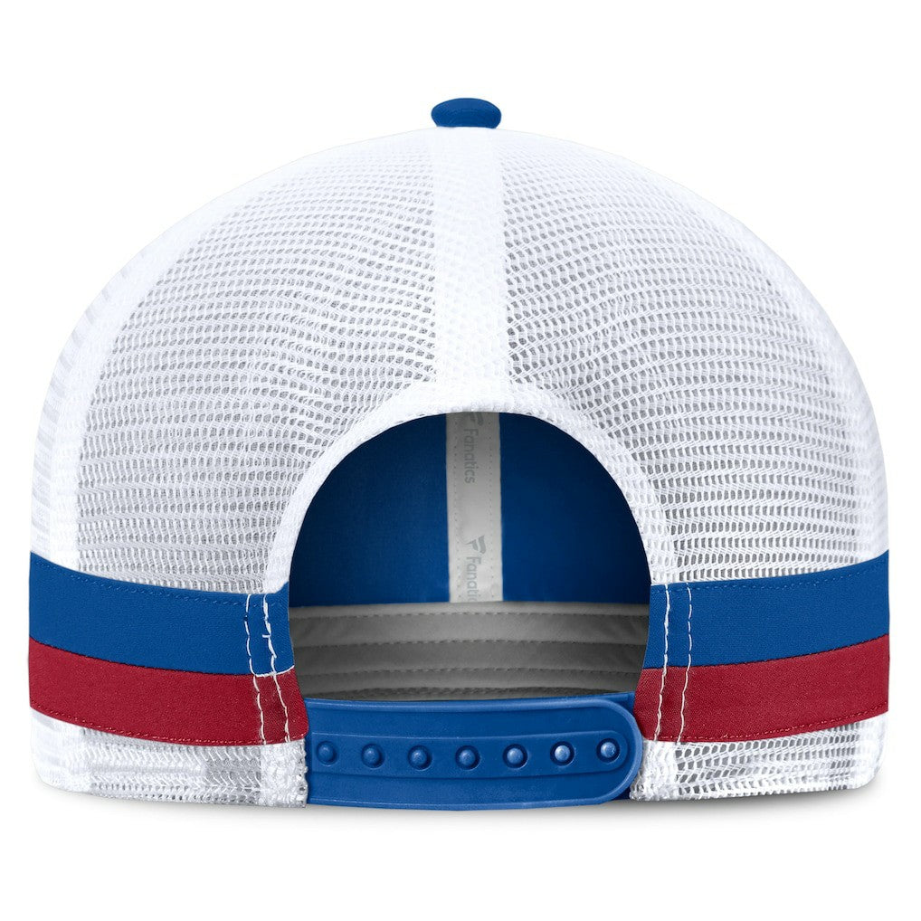 Fundamentals Side Stripe Trucker Adjustable Hat - New York Giants