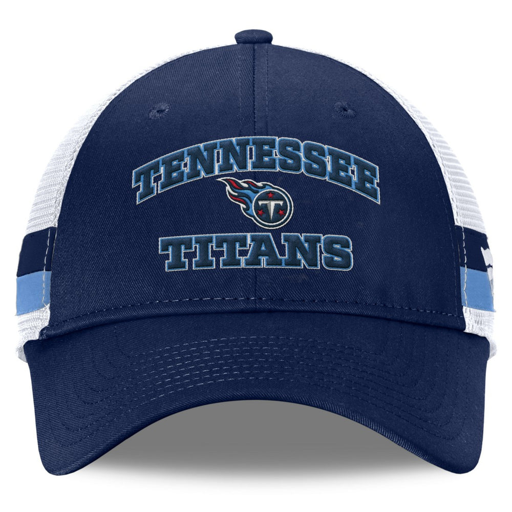 Fundamentals Side Stripe Trucker Adjustable Hat - Tennessee Titans