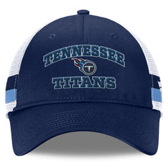 Fundamentals Side Stripe Trucker Adjustable Hat - Tennessee Titans