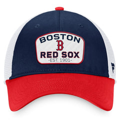 MLB Boston Red Sox Fanatics Two-Tone Patch Trucker Adjustable Hat
