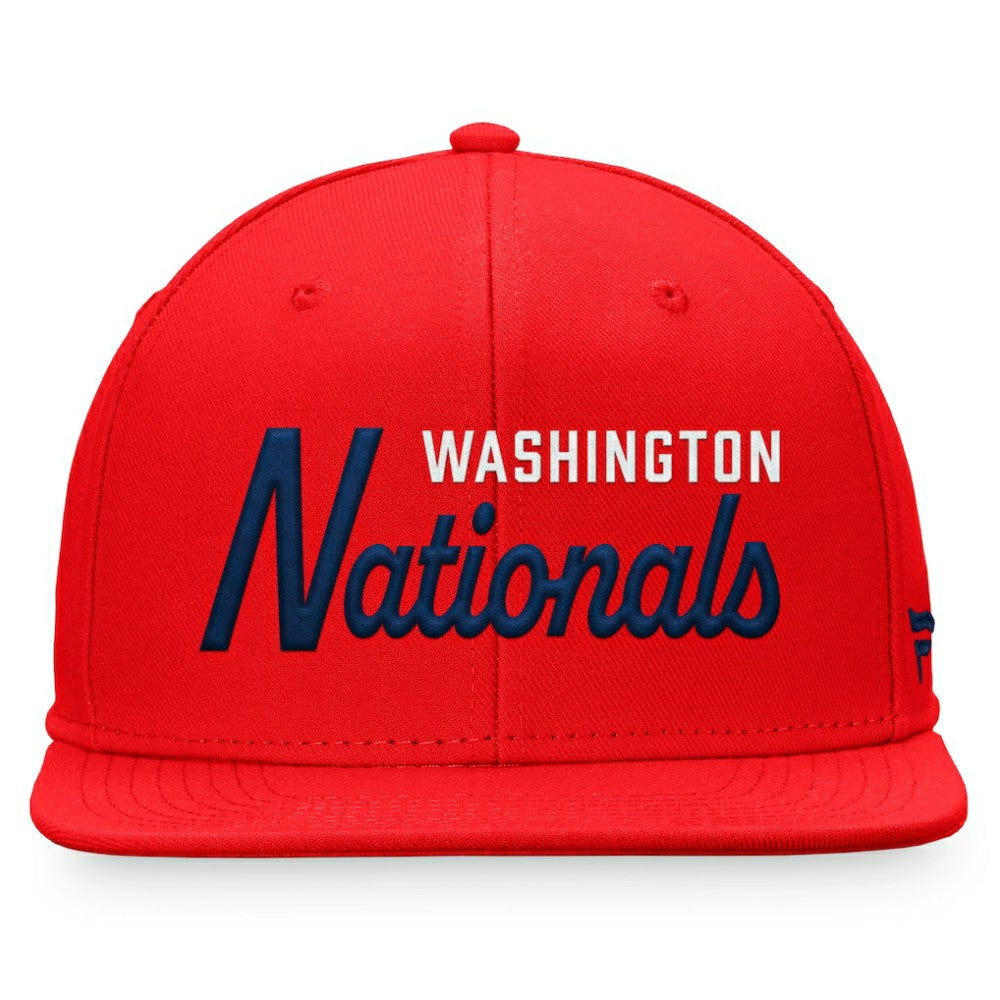 MLB Washington Nationals Fanatics Script Snapback Hat