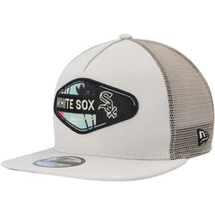MLB Chicago White Sox New Era Retro Beachin' Patch A-Frame Trucker 9FIFTY Snapback Hat