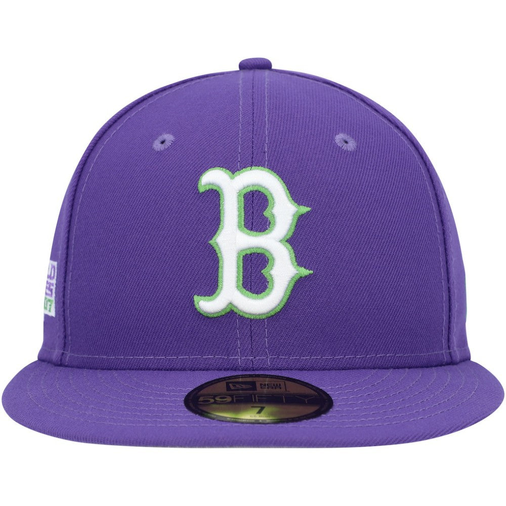 MLB Boston Red Sox New Era Lime Side Patch 59FIFTY Fitted Hat