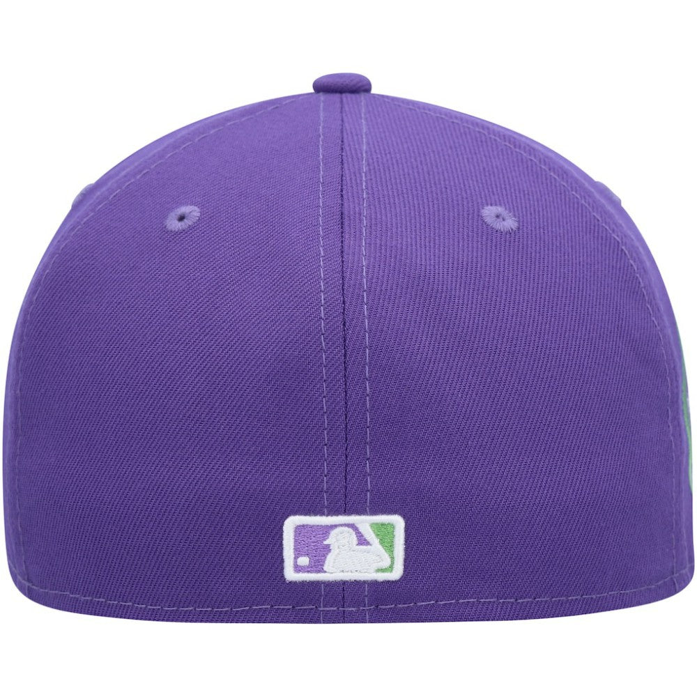 MLB Athletics New Era Lime Side Patch 59FIFTY Fitted Hat