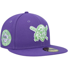 MLB Pittsburgh Pirates New Era Lime Side Patch 59FIFTY Fitted Hat