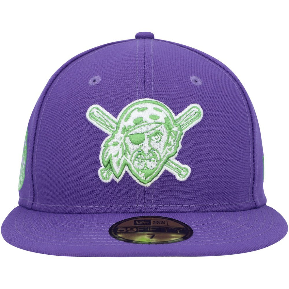 MLB Pittsburgh Pirates New Era Lime Side Patch 59FIFTY Fitted Hat