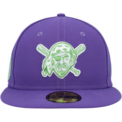 MLB Pittsburgh Pirates New Era Lime Side Patch 59FIFTY Fitted Hat