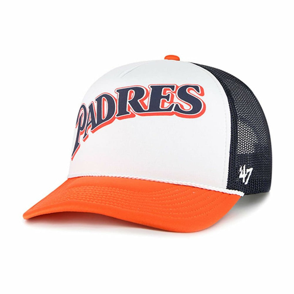 MLB San Diego Padres '47 Foam Front Script Trucker Snapback Hat