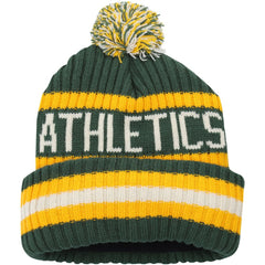 MLB Athletics '47 Bering Cuffed Knit Hat with Pom