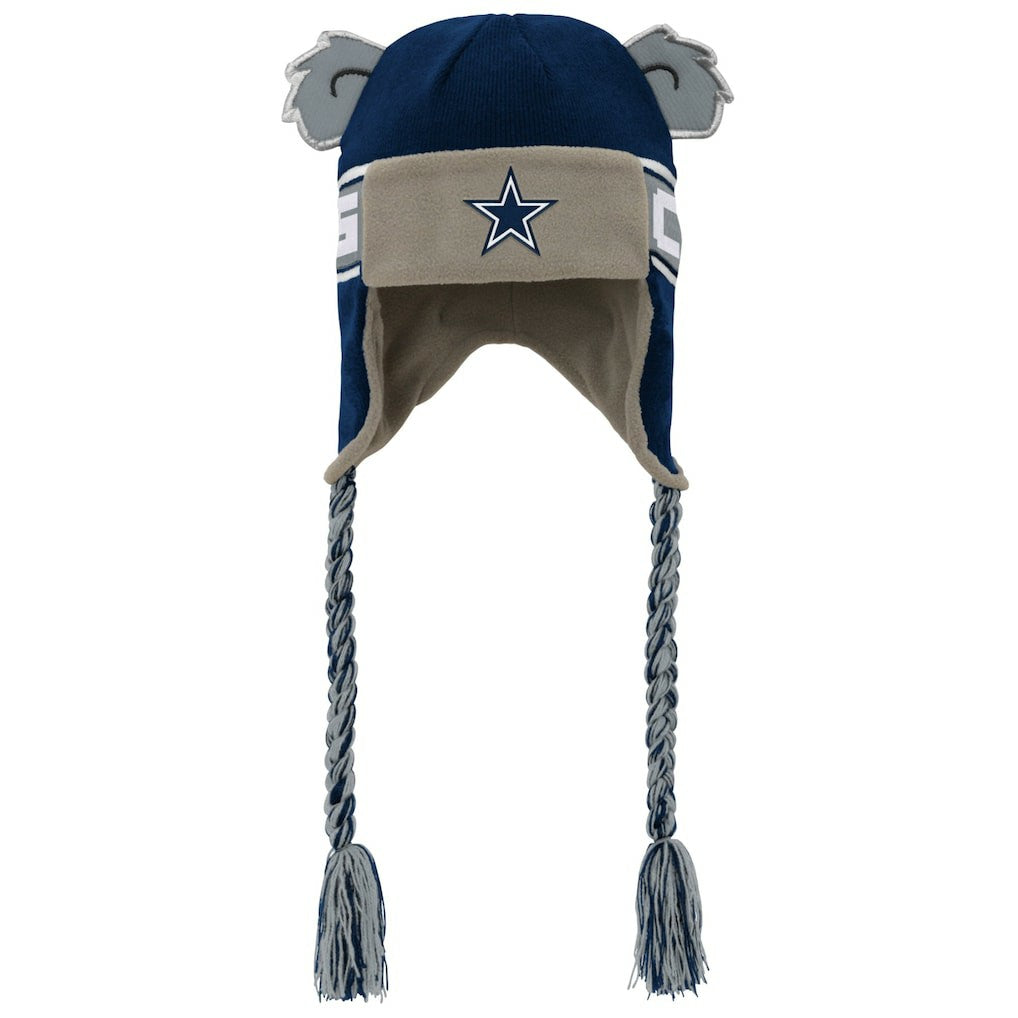 Youth Wordmark Ears Trooper Knit Hat - Dallas Cowboys
