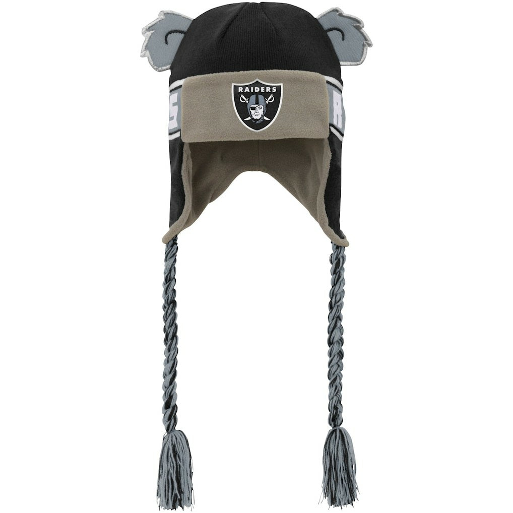 Youth Wordmark Ears Trooper Knit Hat - Las Vegas Raiders