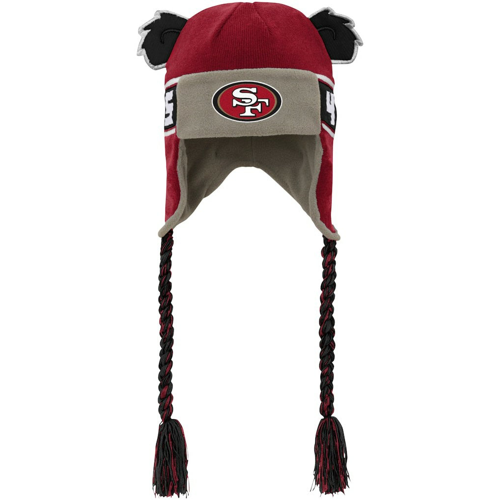 Youth Wordmark Ears Trooper Knit Hat - San Francisco 49ers