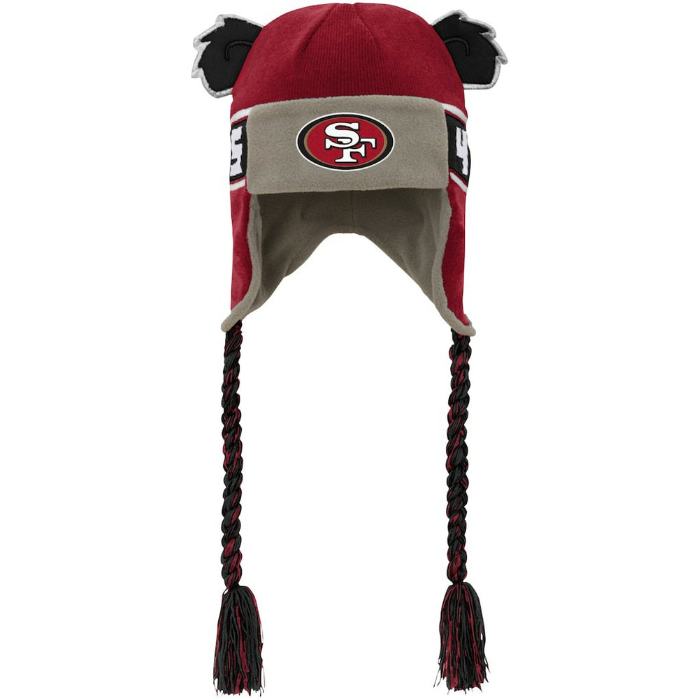 Youth Wordmark Ears Trooper Knit Hat - San Francisco 49ers