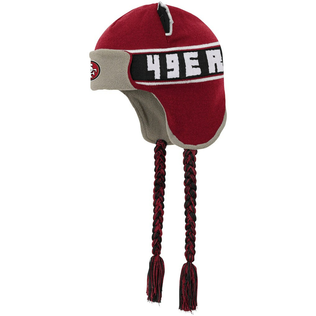 Youth Wordmark Ears Trooper Knit Hat - San Francisco 49ers