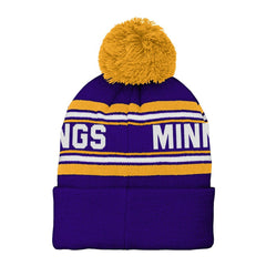 Preschool Jacquard Cuffed Knit Hat with Pom - Minnesota Vikings