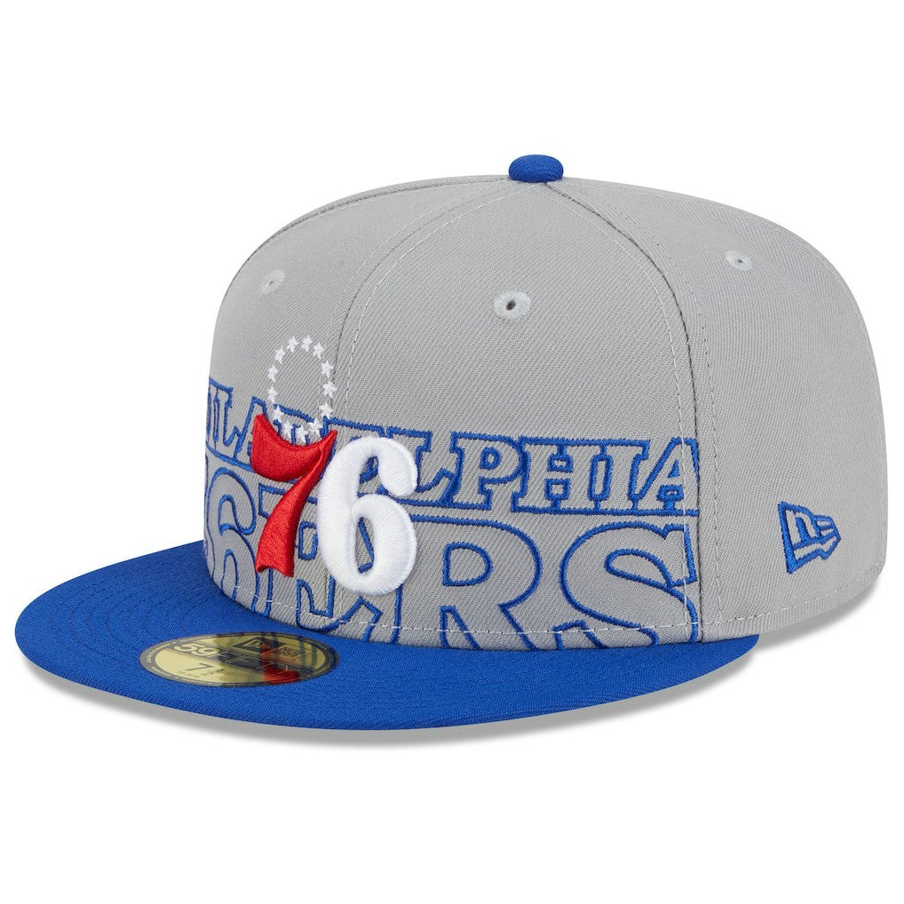 NBA Philadelphia 76ers 2023 NBA Draft Two-Tone 59FIFTY Fitted Hat