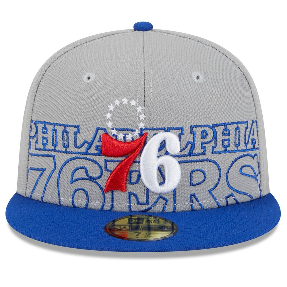 NBA Philadelphia 76ers 2023 NBA Draft Two-Tone 59FIFTY Fitted Hat