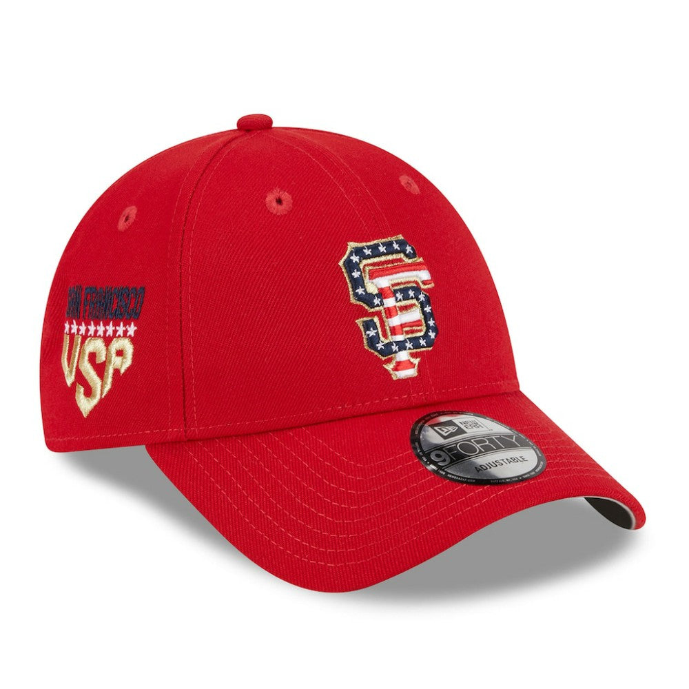 MLB San Francisco Giants New Era 2023 Fourth of July 9FORTY Adjustable Hat