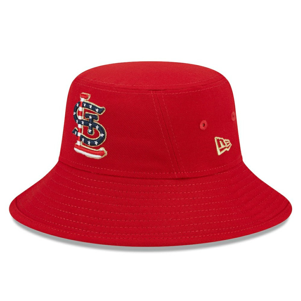 MLB St. Louis Cardinals New Era 2023 Fourth of July Bucket Hat