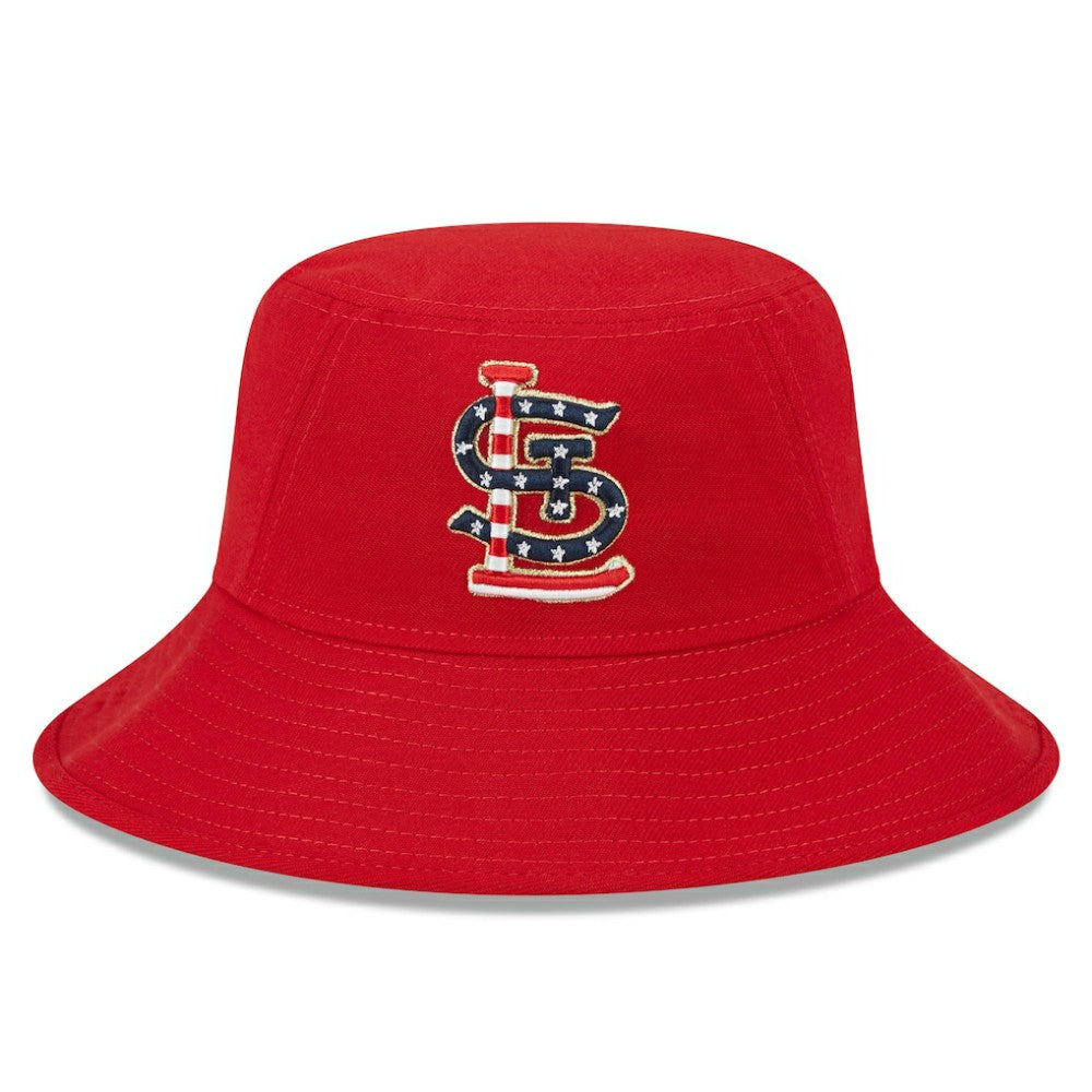 MLB St. Louis Cardinals New Era 2023 Fourth of July Bucket Hat