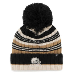 '47 Women's Barista Cuffed Knit Hat with Pom - Cleveland Browns