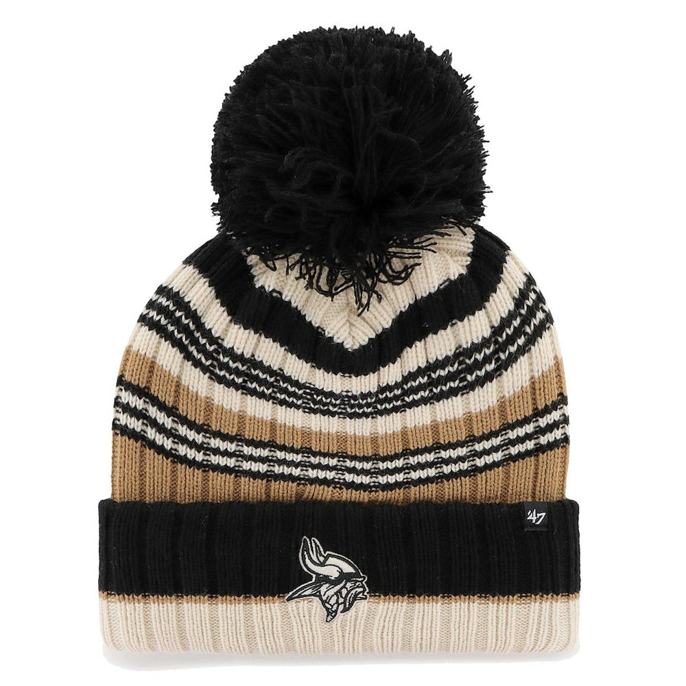 '47 Women's Barista Cuffed Knit Hat with Pom - Minnesota Vikings