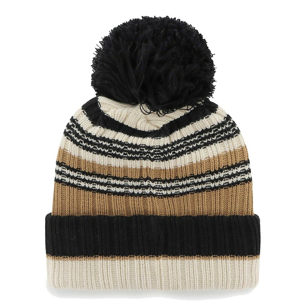'47 Women's Barista Cuffed Knit Hat with Pom - New Orleans Saints