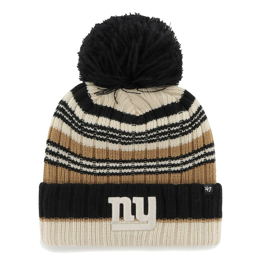 '47 Women's Barista Cuffed Knit Hat with Pom - New York Giants