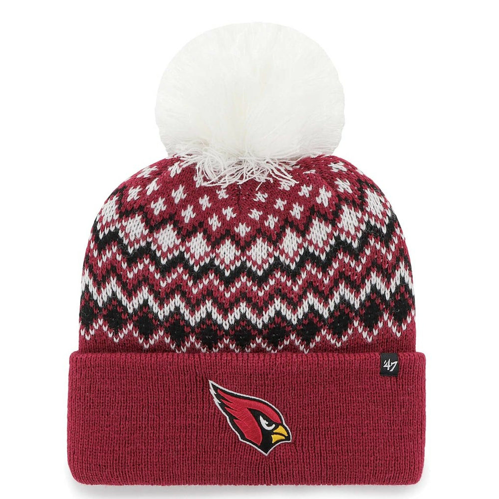 '47 Women's Elsa Cuffed Knit Hat with Pom - Arizona Cardinals