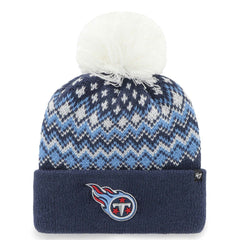 '47 Women's Elsa Cuffed Knit Hat with Pom - Tennessee Titans